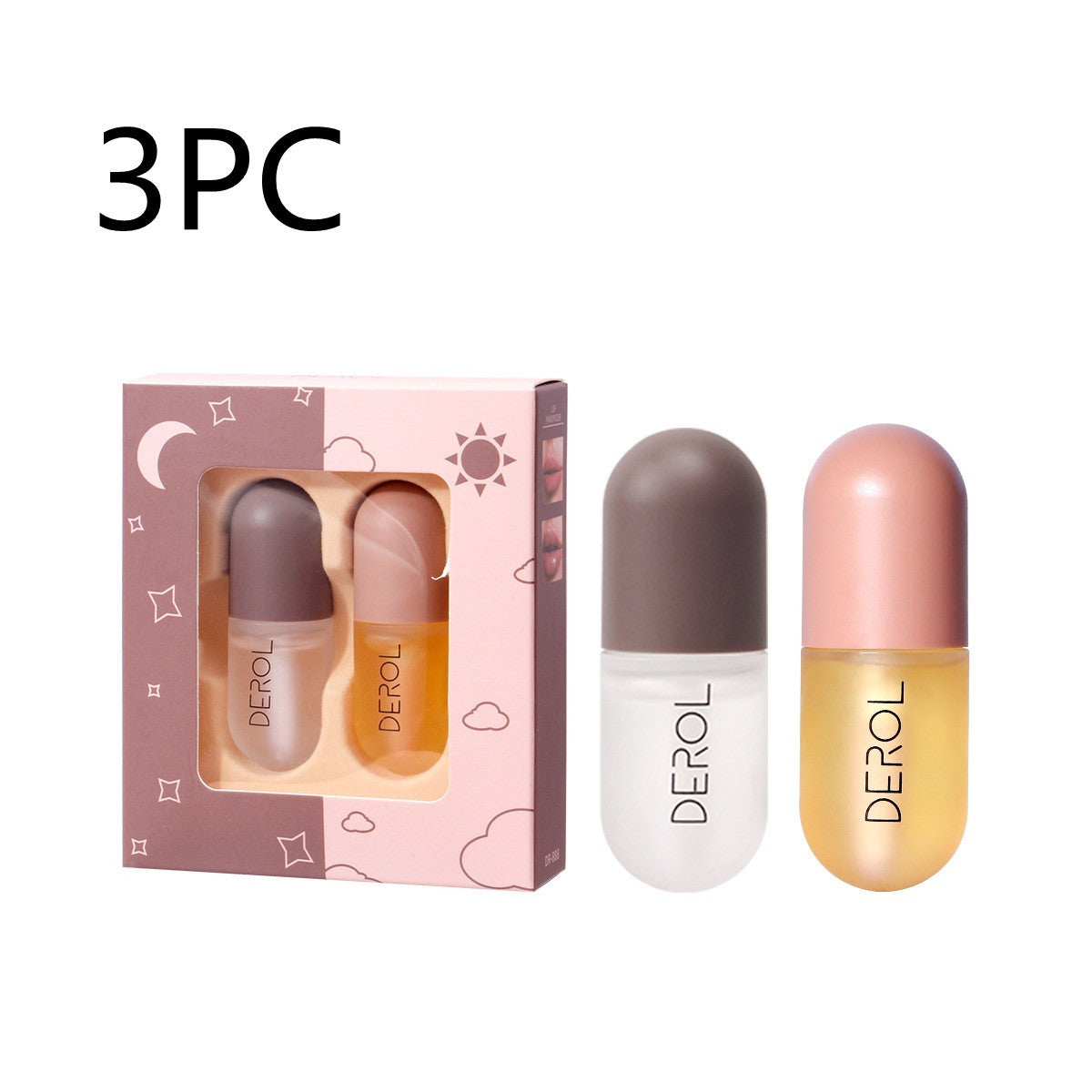 Aceite voluminizador de labios de día y de noche DEROL: volumen instantáneo, nutritivo y reparador