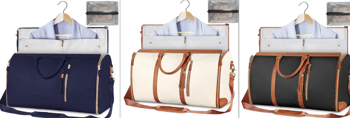 Large Capacity Travel Duffle Bag Women's Handbag Folding Suit Bag Waterproof Clothes Totes - LUXURY GLOW