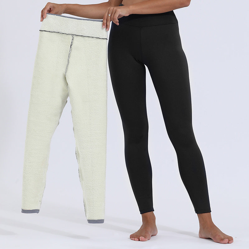 Winter Leggings Warm Thick High Stretch Lamb Cashmere Leggins Skinny Fitness Woman Pants - LUXURY GLOW