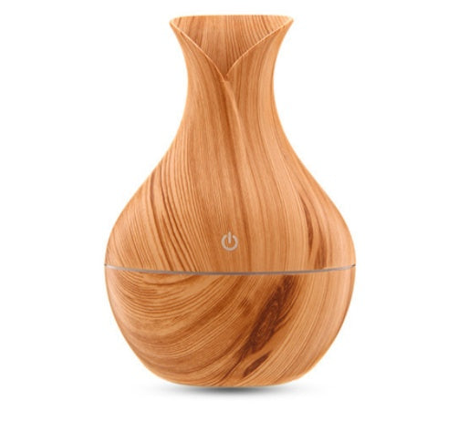 مرطب هواء بارد على شكل مزهرية من LuxuryGlow - موزع روائح عطرية USB سعة 130 مل للمنزل والمكتب