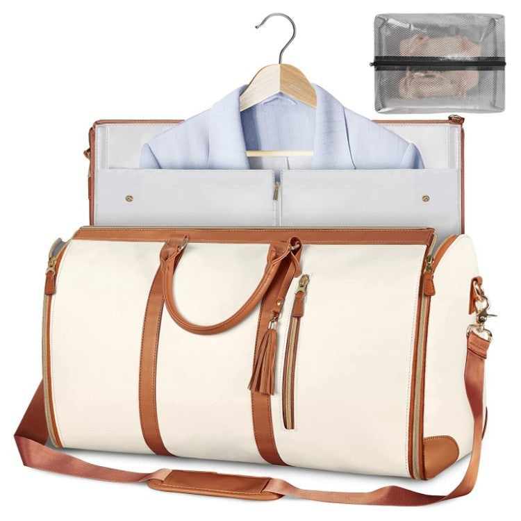Large Capacity Travel Duffle Bag Women's Handbag Folding Suit Bag Waterproof Clothes Totes - LUXURY GLOW