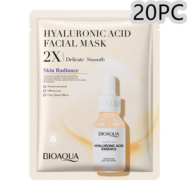 BIOAOUA Collagen & Hyaluronic Acid Face Mask – Hydrating & Firming Sheet Mask
