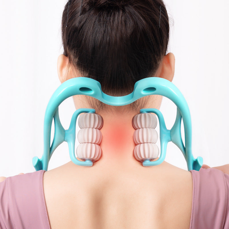 Relieve Neck Pain & Tension | Boost Blood Flow | Relax Muscles with 6-Wheel Massager - LUXURY GLOW