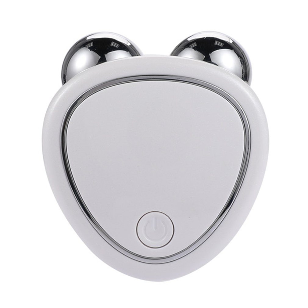 LuxuryGlow Portable Microcurrent Face Lifting Massager – Double Roller Anti-Puffiness Tool