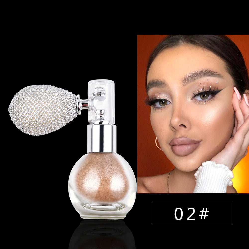 Iluminador en aerosol con brillo TEAYASON: polvos brillantes para rostro y cuerpo