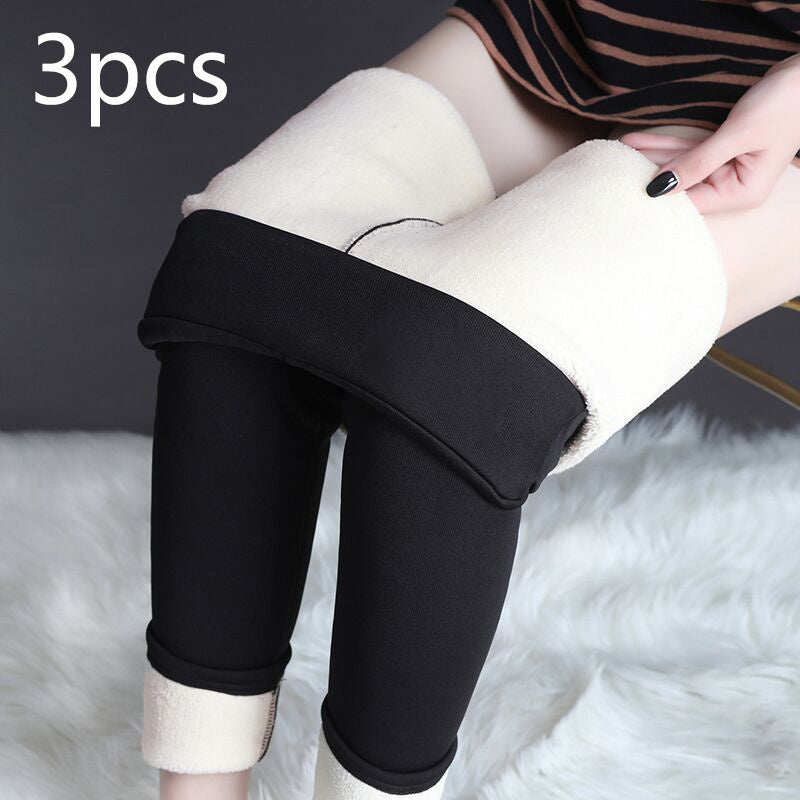Winter Leggings Warm Thick High Stretch Lamb Cashmere Leggins Skinny Fitness Woman Pants - LUXURY GLOW