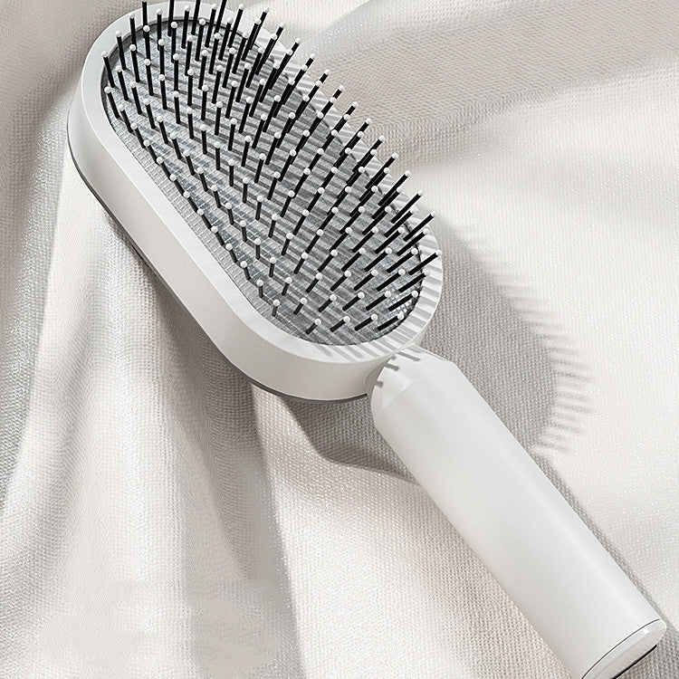 Self-Cleaning Hair Brush - Air Cushion Scalp Massager & Anti-Static - LUXURY GLOW