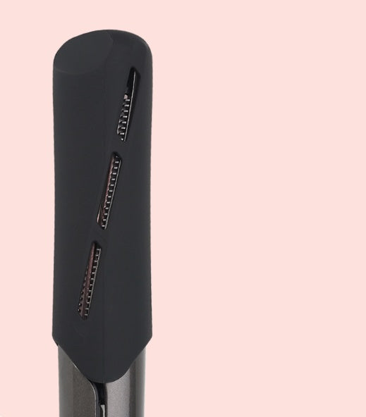 Plancha y rizador de pelo LuxuryGlow 2 en 1: rizador para uso en seco y húmedo con pantalla LCD