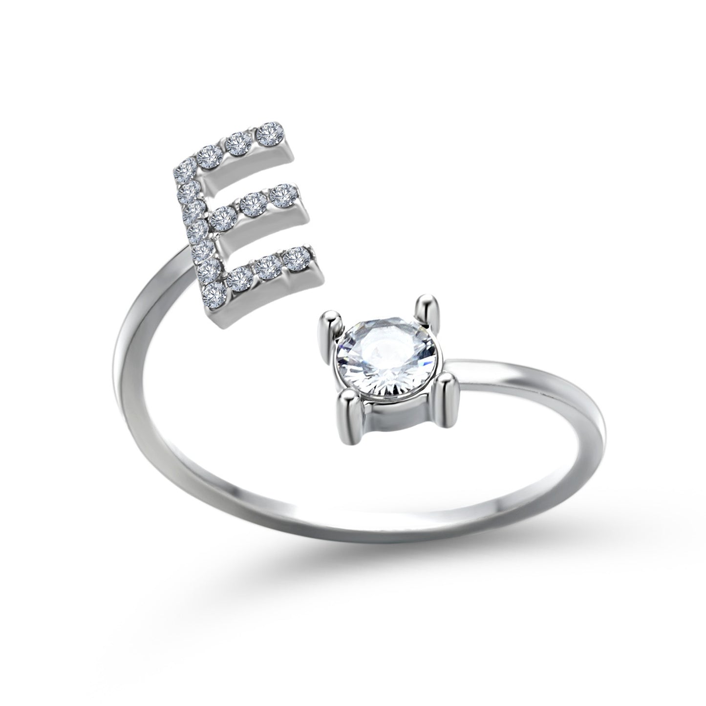 New Design Adjustable 26 Initial Letter Ring Fashion Jewelry For Women Simple Elegant Jewelry - LUXURY GLOW