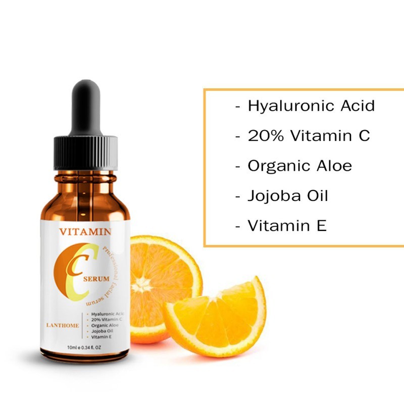 LuxuryGlow Vitamin C + Hyaluronic Acid Face Serum – Brightening & Anti-Aging