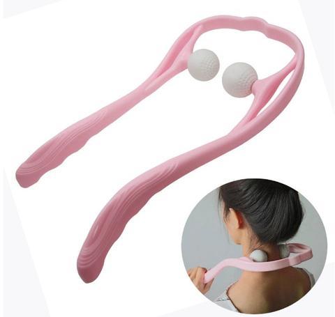 LuxuryGlow Pressure Point Neck & Shoulder Massager – Handheld 3D Roller Therapy Tool