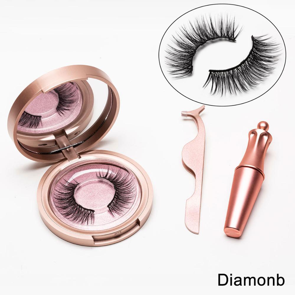 LuxuryGlow MAGNI™ Magnetic Eyeliner & Eyelashes Set – 5 Pairs, Tweezers & Mirror Case