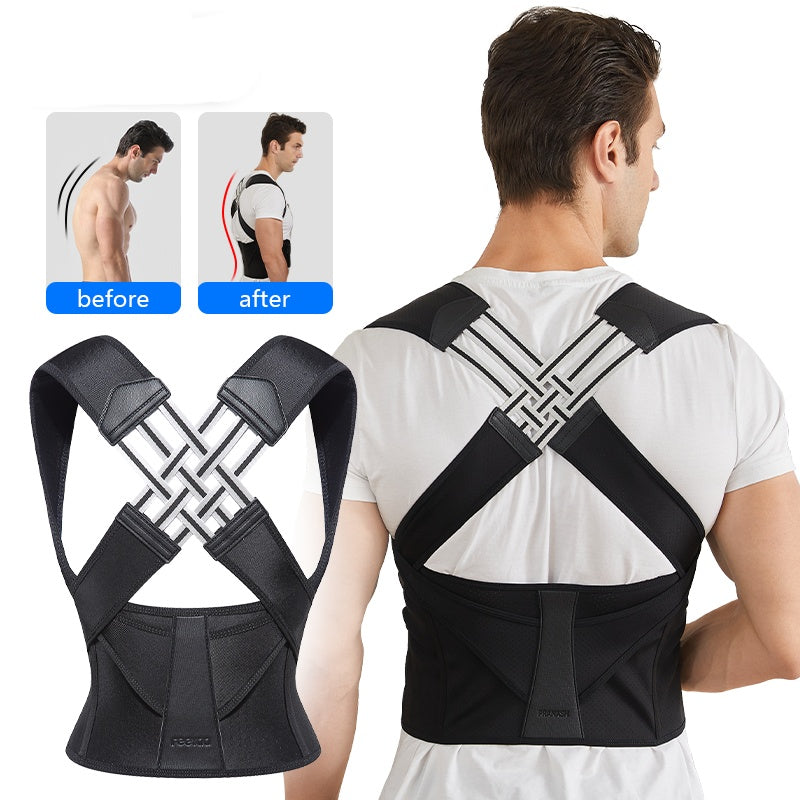 LuxuryGlow Invisible Posture Corrector Strap – Anti-Hunchback Back Support Brace