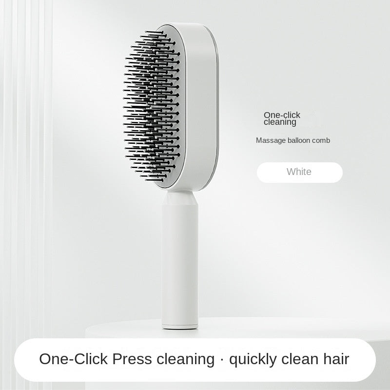 LuxuryGlow 3D Self-Cleaning Hair Growth Comb – Scalp Massage Brush for Women