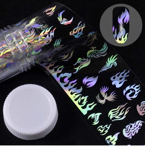 LuxuryGlow Starry Sky Nail Foil Tape – DIY Nail Art Sticker Roll (1 Meter)