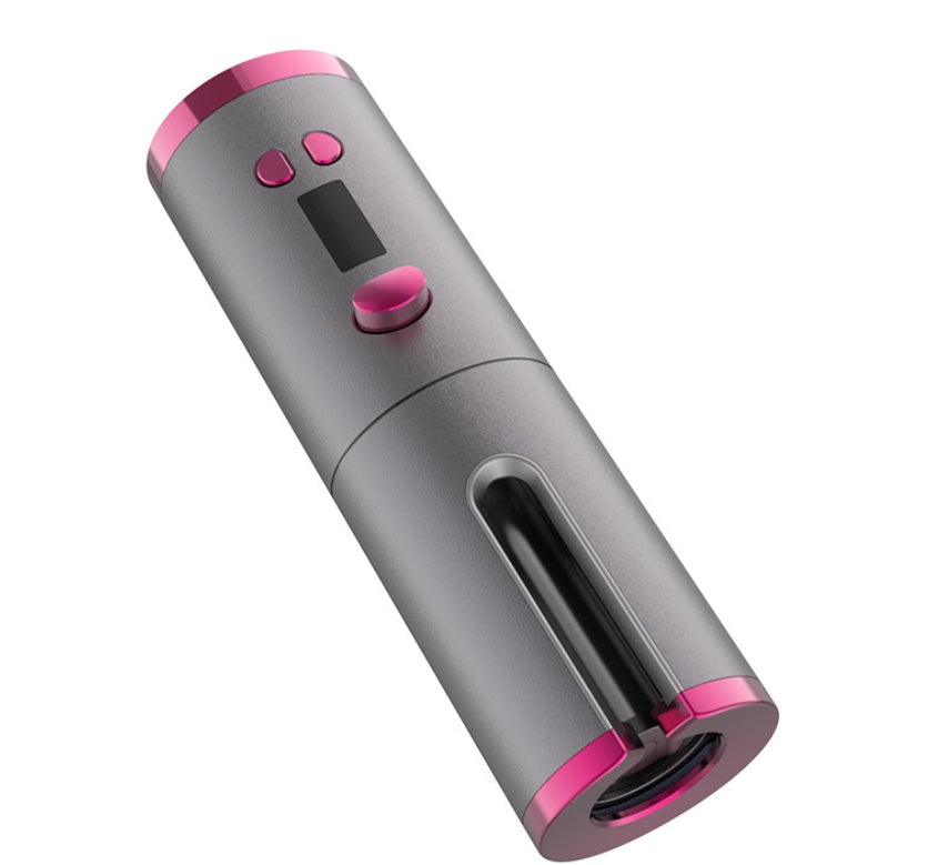 مكواة تجعيد الشعر الذكية القابلة لإعادة الشحن عبر USB من LuxuryGlow - 6 درجات حرارة