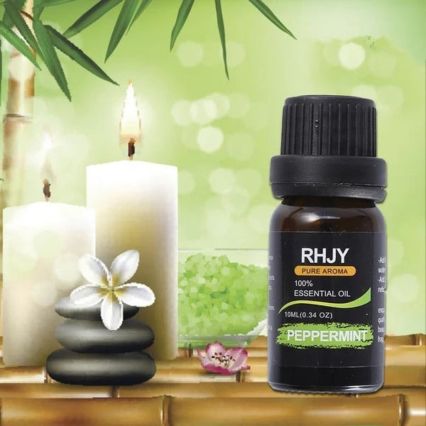 RHJY Essential Oil Diffuser Set – 14-Piece Aromatherapy Oils for Relaxation & Stress Relief