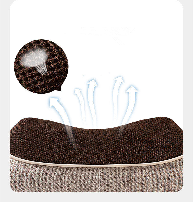 Almohada masajeadora cervical LuxuryGlow: amasamiento infrarrojo y terapia de calor