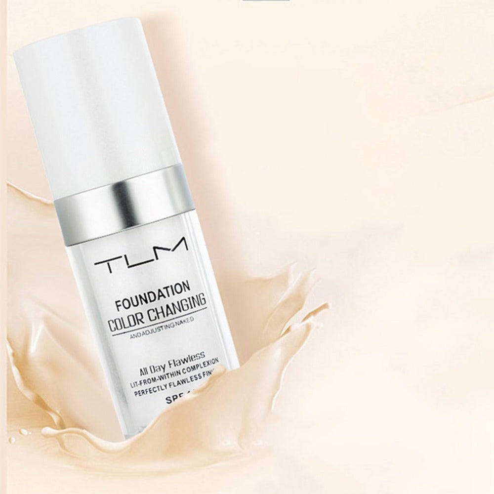 Base de maquillaje TLM con cambio de color activado por la temperatura y FPS 50 – Corrector BB natural
