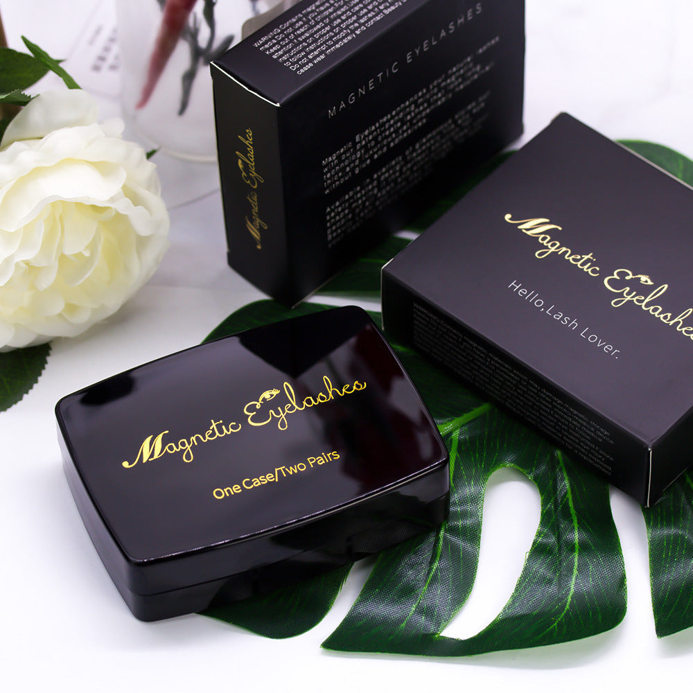 LuxuryGlow Magnetic Eyelash Kit with Applicator – Reusable Natural Look Lashes with Mirror Case