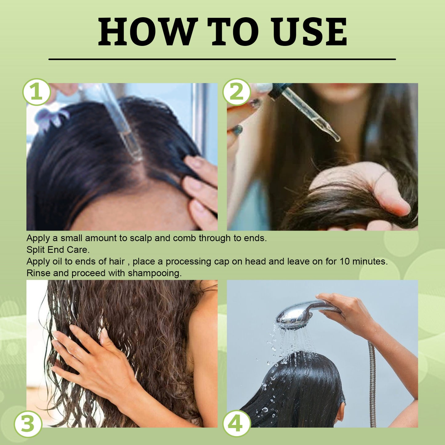 EELHOE Rosemary Mint Hair Growth Oil – Scalp Massage & Hair Repair Serum