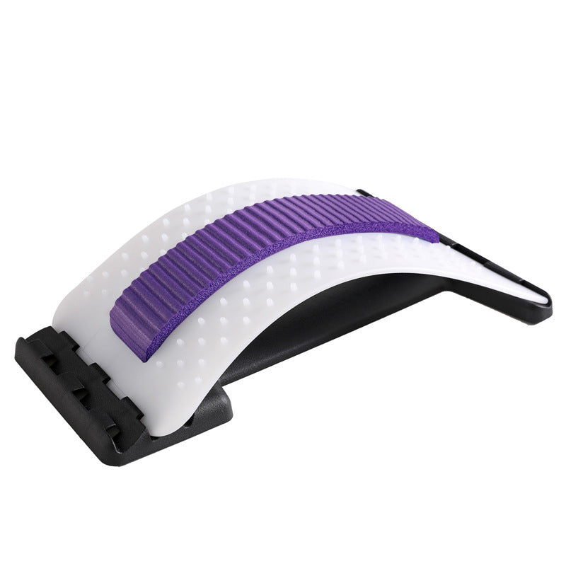LuxuryGlow Adjustable Lumbar Back Stretcher with Acupressure for Pain Relief