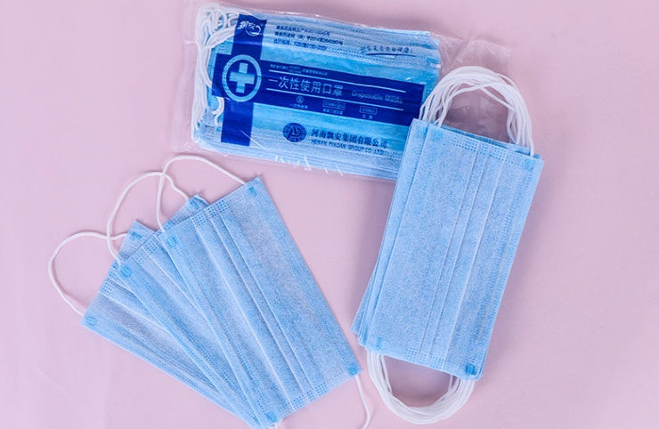 LuxuryGlow Disposable 3-Ply Medical Face Mask – Breathable Surgical Mask with Ear Loops