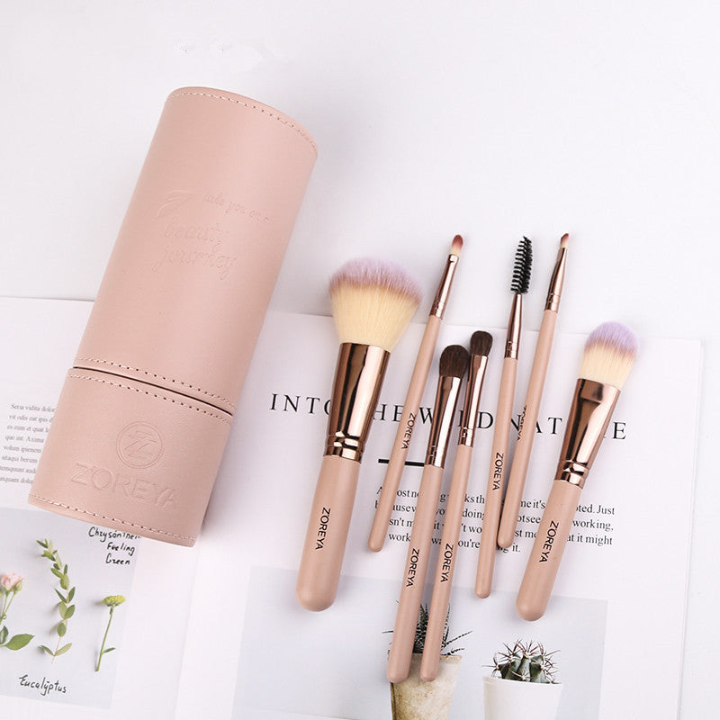 ZOREYA Soft Makeup Brush Set – Travel-Friendly Fiber Bristles with Aluminum Handles
