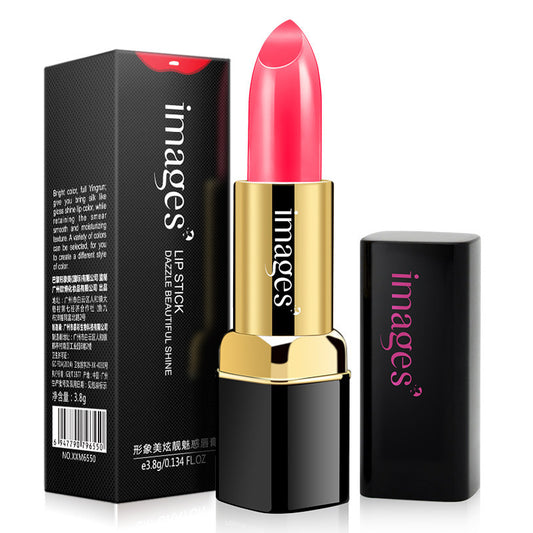 LuxuryGlow Moisturizing Lipstick with Vitamin E – Long-Lasting Lip Gloss (10 Colors)