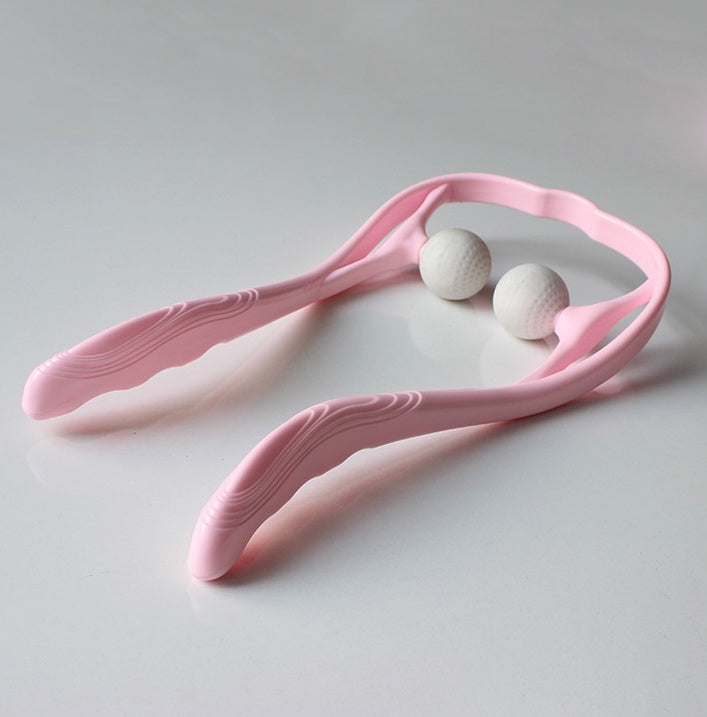 LuxuryGlow Pressure Point Neck & Shoulder Massager – Handheld 3D Roller Therapy Tool