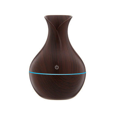 مرطب هواء بارد على شكل مزهرية من LuxuryGlow - موزع روائح عطرية USB سعة 130 مل للمنزل والمكتب