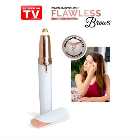 LuxuryGlow Flawless Eyebrow Trimmer with LED Light – Painless Hair Remover for Women