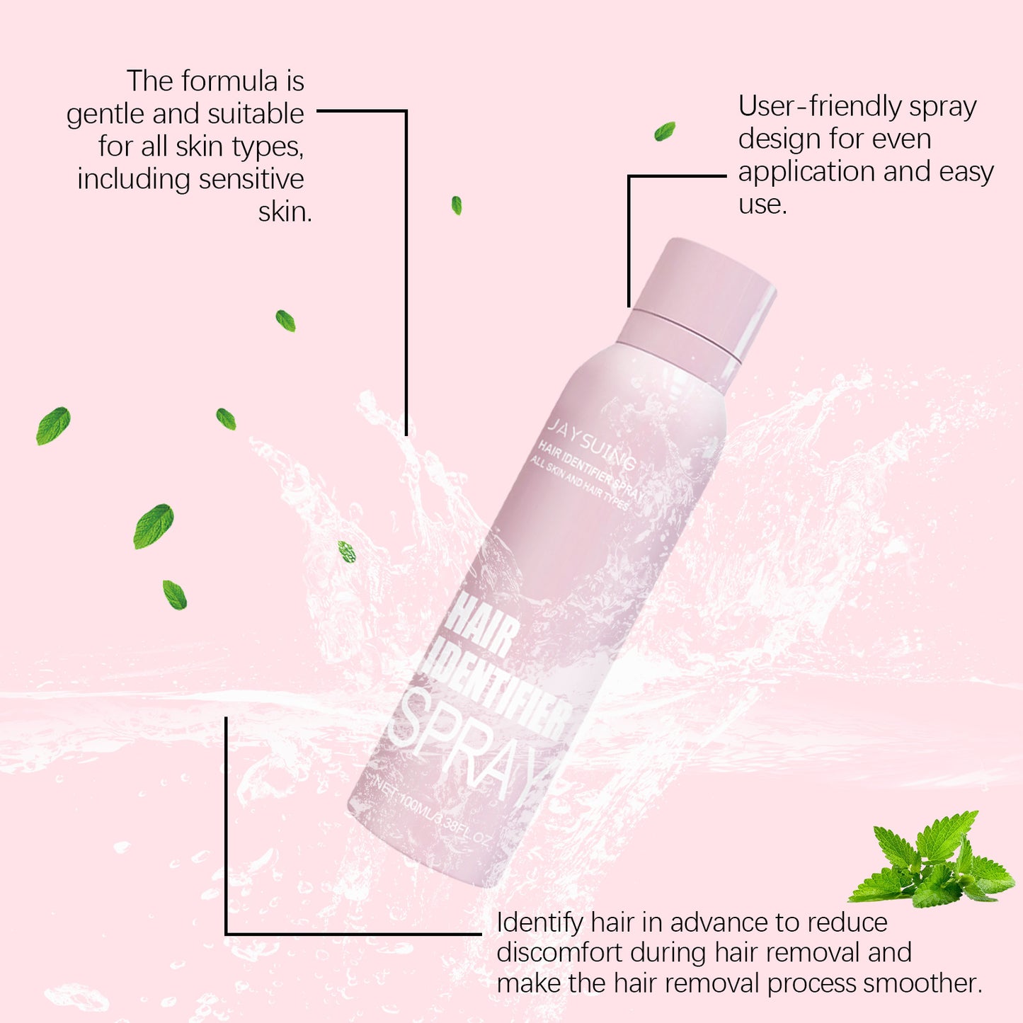 JAYSUING Hydrating Face Shaving Spray with Herbal Extracts for Smooth Skin
