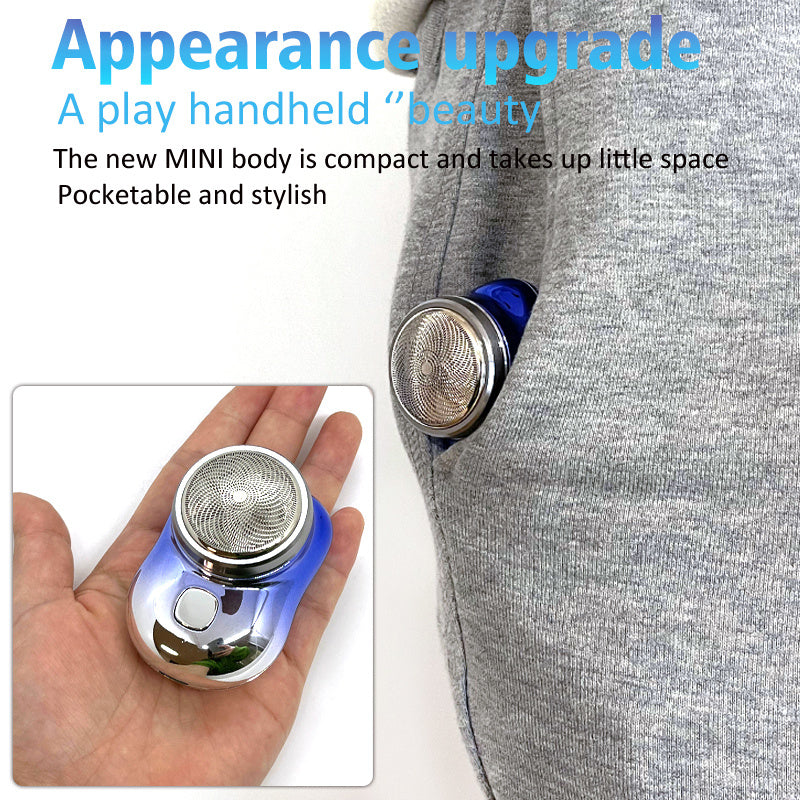 LuxuryGlow Mini Portable USB Electric Shaver for Men & Women – Wet & Dry Cordless Razor