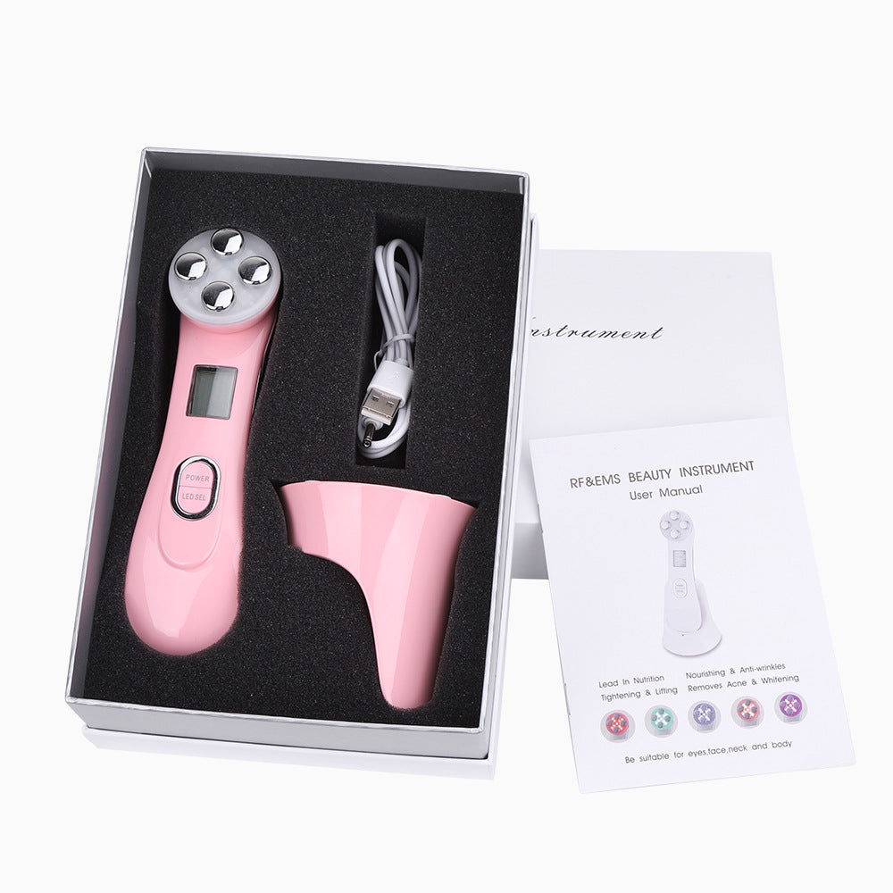 LuxuryGlow EMS RF Facial Rejuvenation Device – Skin Tightening & Anti-Aging Tool