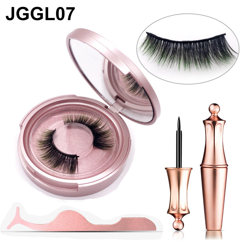 Pestañas magnéticas sin pegamento LuxuryGlow: set de pestañas reutilizables, hechas a mano y coloridas