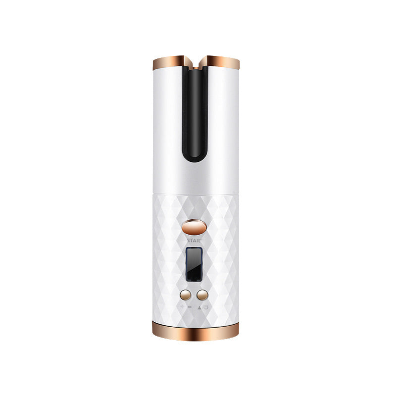 مكواة تجعيد الشعر الذكية القابلة لإعادة الشحن عبر USB من LuxuryGlow - 6 درجات حرارة