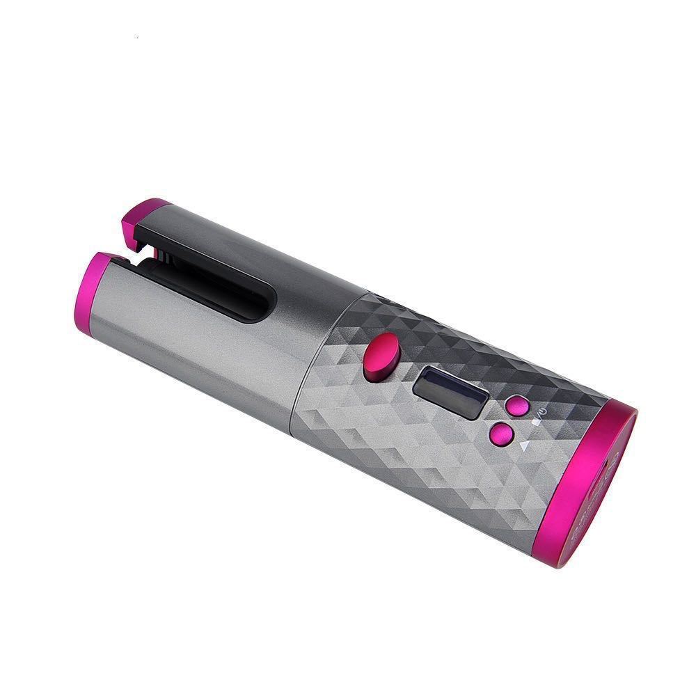 مكواة تجعيد الشعر الذكية القابلة لإعادة الشحن عبر USB من LuxuryGlow - 6 درجات حرارة