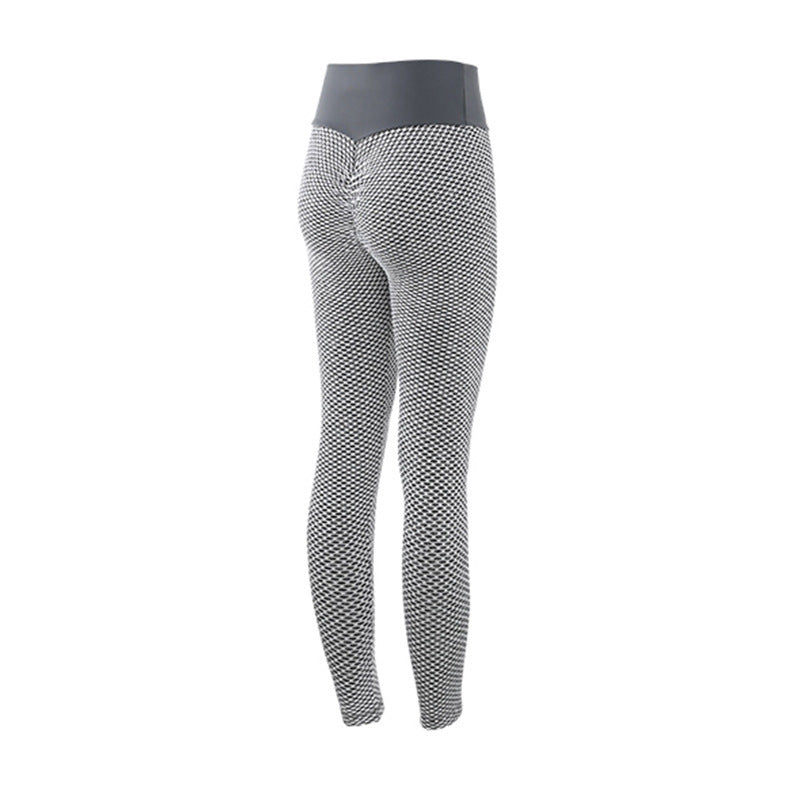 Plaid Leggings Fitness Yoga Pants Women's Seamless High Waist Breathable Gym Leggings - LUXURY GLOW