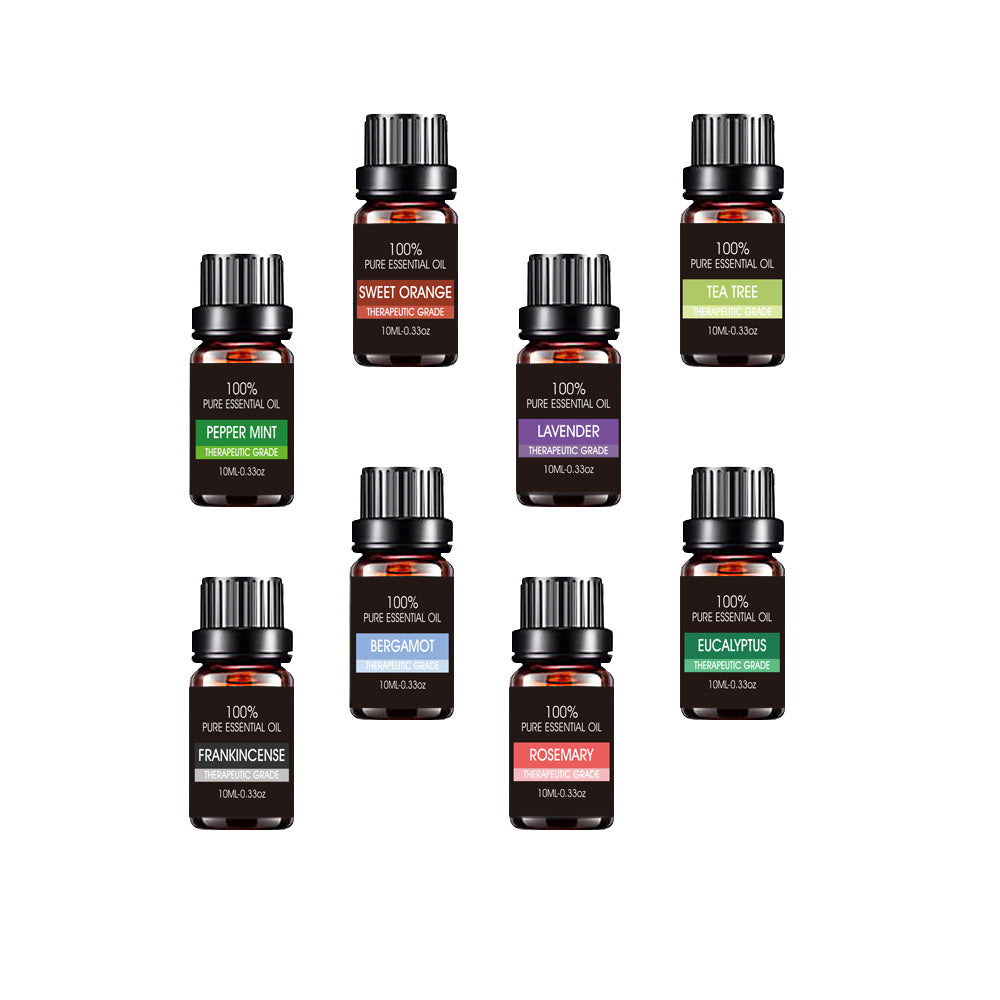 Set de aceites esenciales de aromaterapia orgánicos Gu Jia de grado terapéutico para difusor