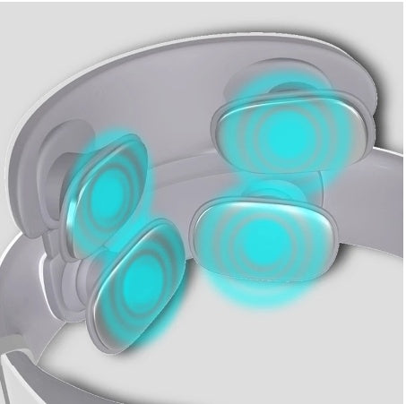 Masajeador de cuello inalámbrico LuxuryGlow 4D con terapia de calor y pulso (6 modos)