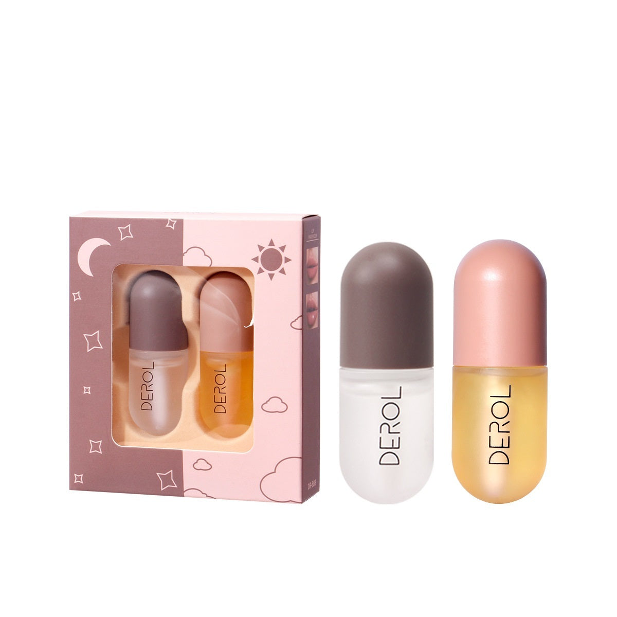Aceite voluminizador de labios de día y de noche DEROL: volumen instantáneo, nutritivo y reparador