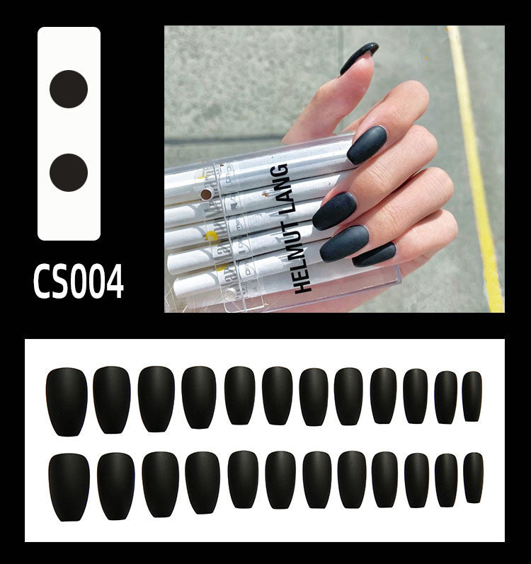 Alice Frosted Waterproof Fake Nails – Autumn Winter Ballet Press-On Set by Alice