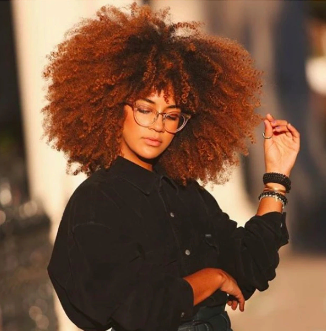 LuxuryGlow European & American Style Short Curly Wig for Women – Natural Look, 14-Inch Length