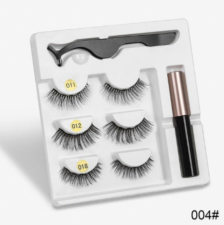 LuxuryGlow Magnetic False Eyelashes – Natural Look with Cotton Stem (1 Pair)