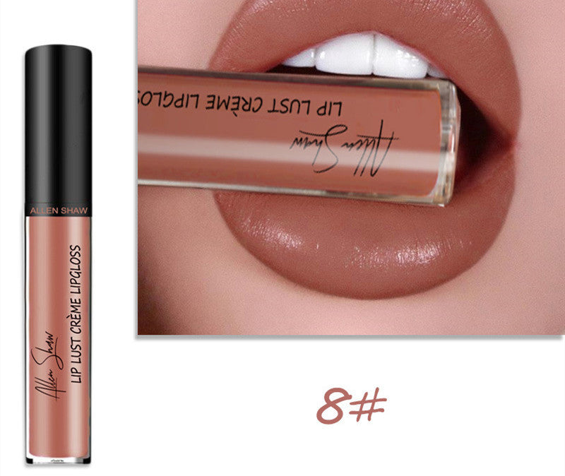 ALLEN SHAW Silky Cream Lip Gloss – Long-Lasting Mineral Lip Glaze (1pc)