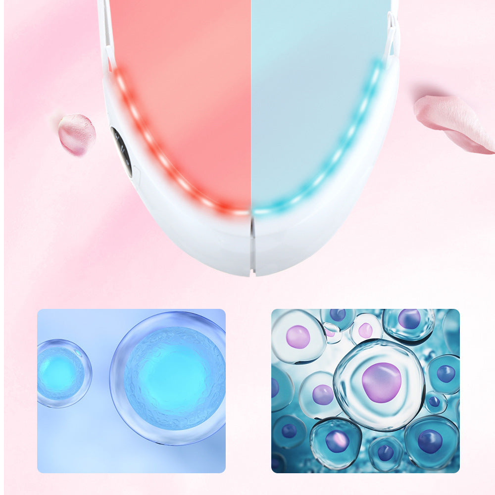 LuxuryGlow Multifunctional Facial Lifting & Toning Device with Red & Blue Light Therapy