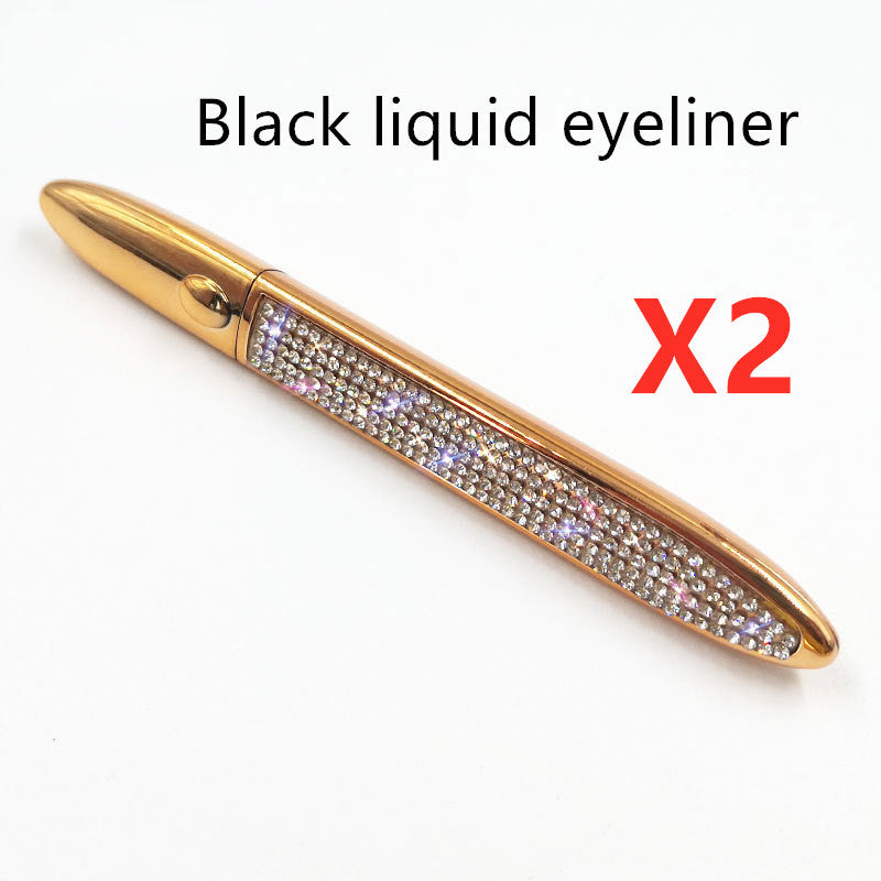 LuxuryGlow Self-Adhesive Eyeliner with False Lashes – No Glue Needed, Waterproof