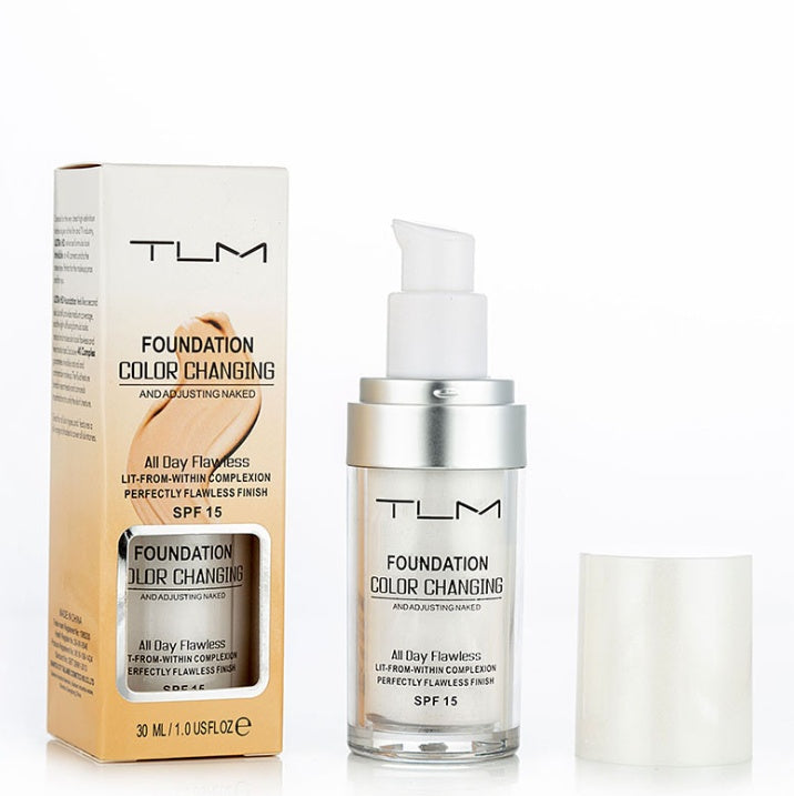 Base de maquillaje TLM con cambio de color activado por la temperatura y FPS 50 – Corrector BB natural