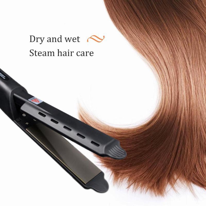Plancha de pelo Lili: plancha de vapor de 4 temperaturas para cabello húmedo y seco